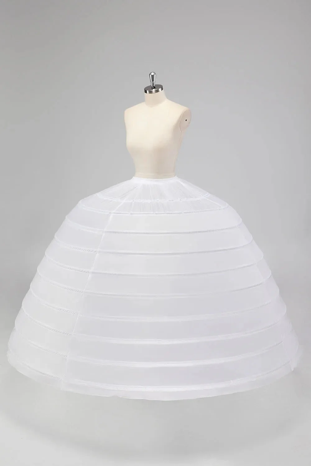 10 Hoop Tulle Robe de bal Jupon Longueur du sol Crinoline Sous-jupon pour Quinceanera Robe - Image 3