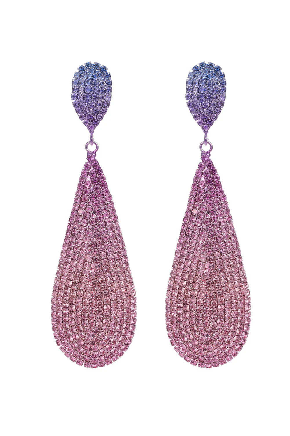 Accessoires incrustés de diamants scintillants Boucles d’oreilles de luxe - Image 4
