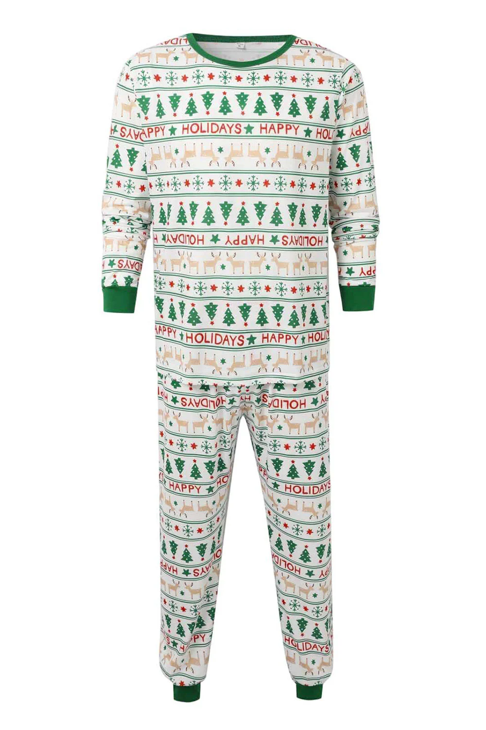 Arbre de Noël blanc imprimé pyjama familial assorti - Image 5