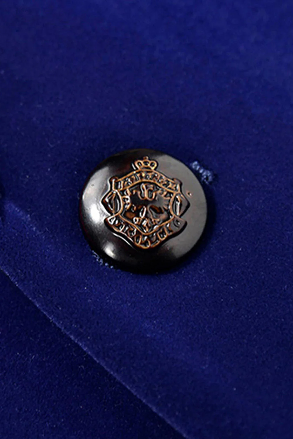 Blazer de bal à un bouton à revers châle bleu pour homme - Image 5