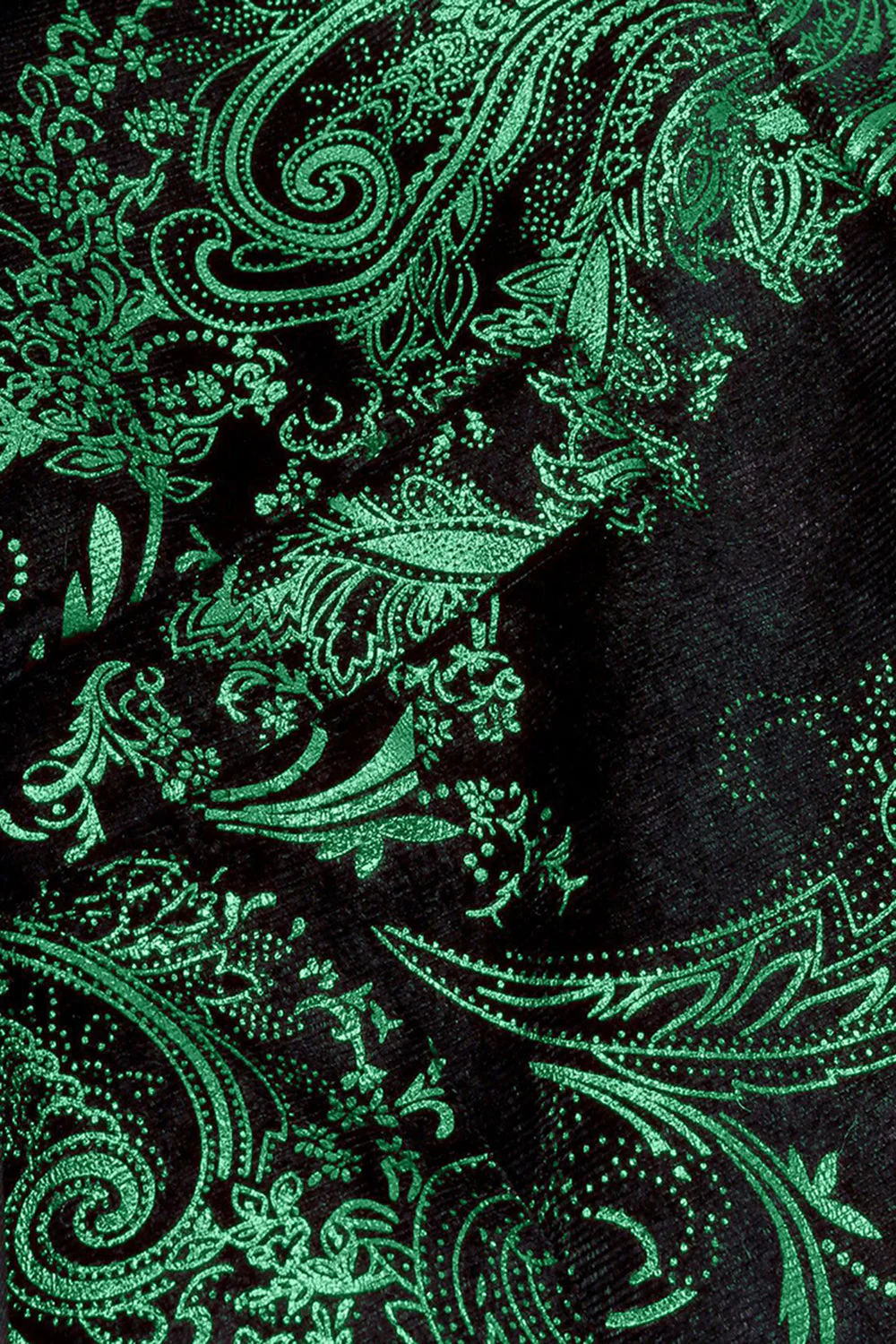 Blazer de bal pour homme en jacquard vert à revers d’un bouton - Image 5