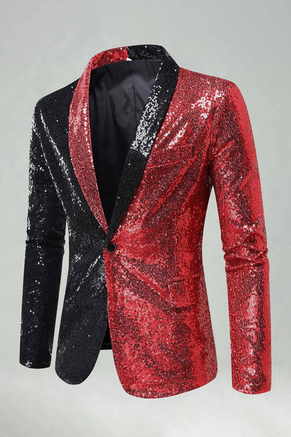 Blazer de bal pour hommes en revers à revers en châle noir