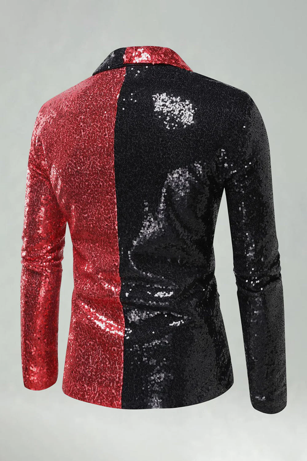 Blazer de bal pour hommes en revers à revers en châle noir - Image 2