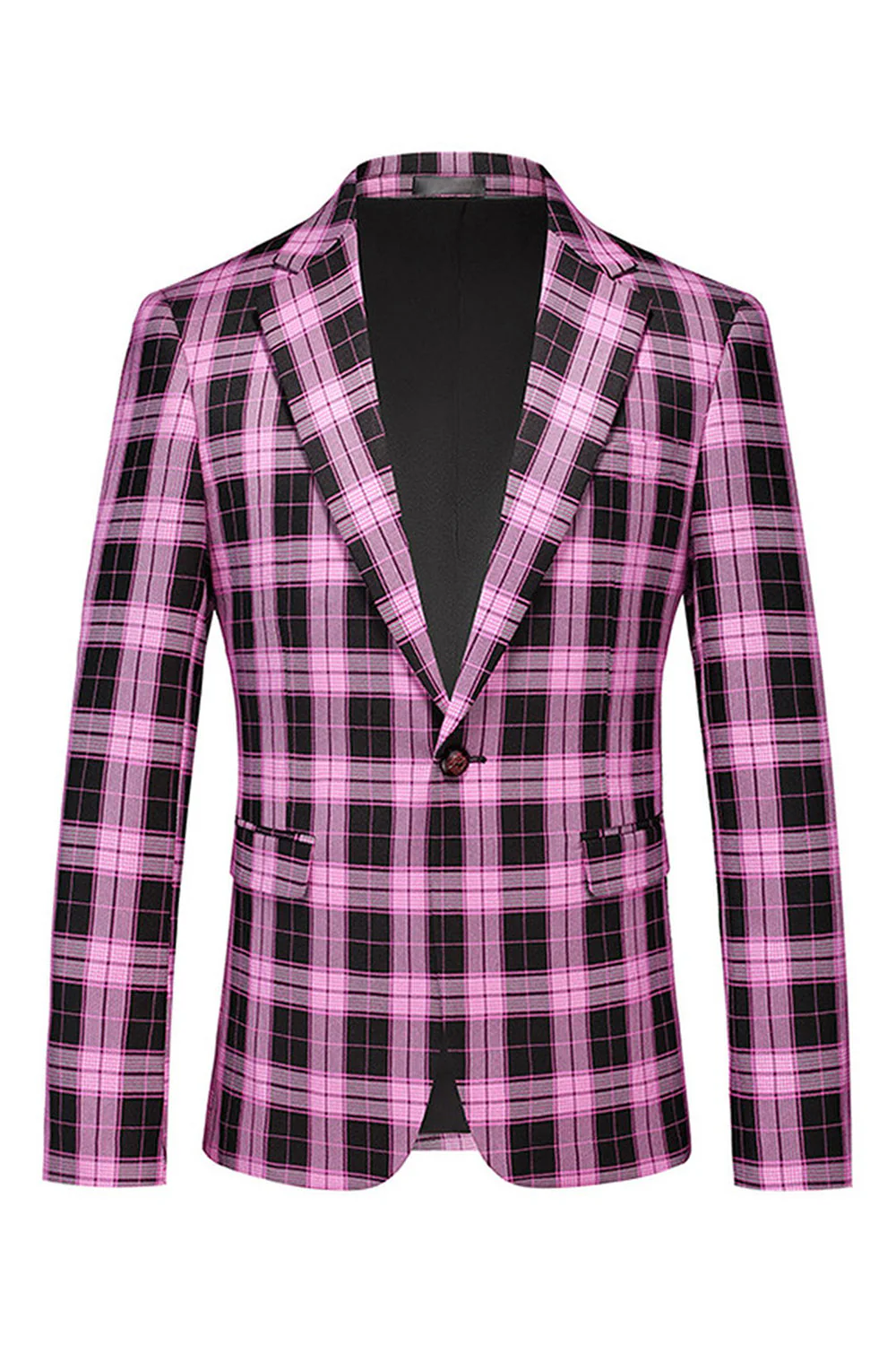 Blazer de bal rayé à revers cranté vintage rouge - Image 7