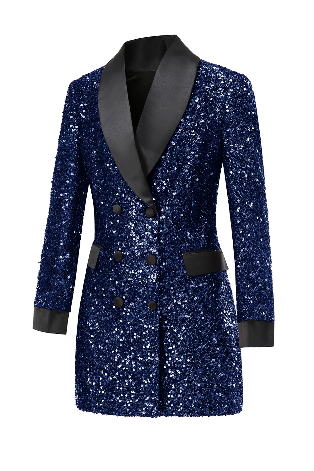 Blazer moulant moulant bordeaux scintillant pour femme - Image 20