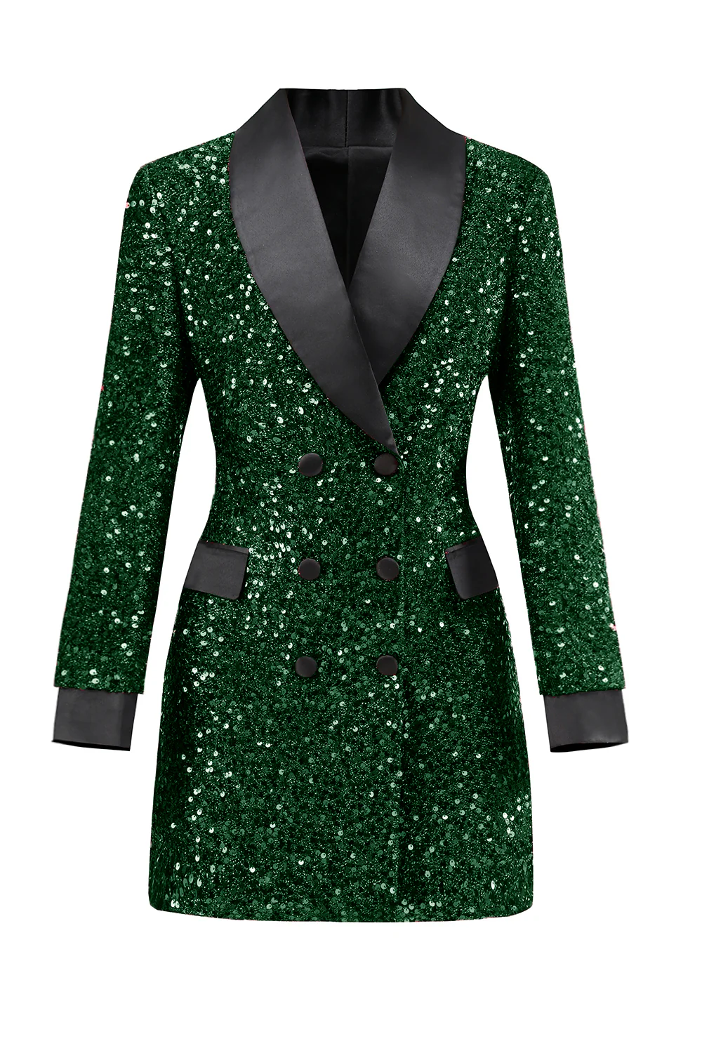 Blazer moulant moulant bordeaux scintillant pour femme - Image 9