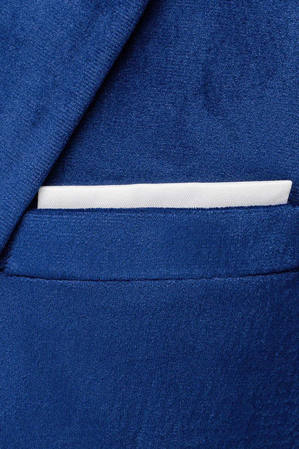 Blue Peak Lapel 2 pièces Slim Fit Costumes de bal - Image 5