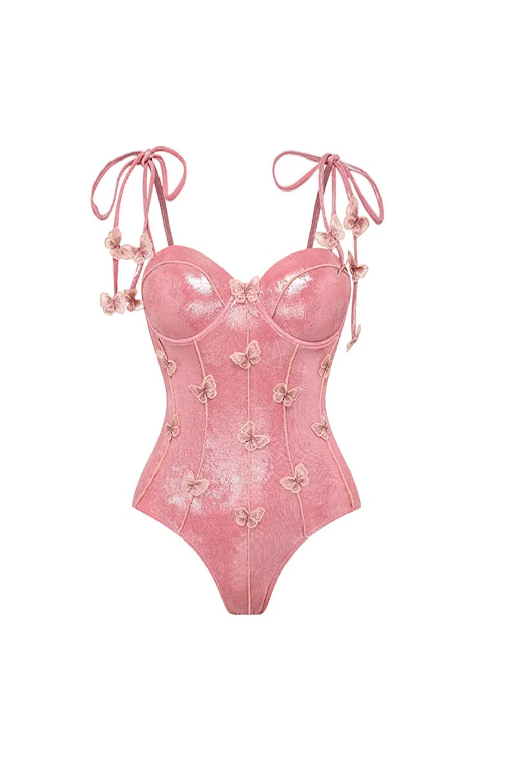 Blush 2 pièces bretelles fines avec applique, robe de plage - Image 2