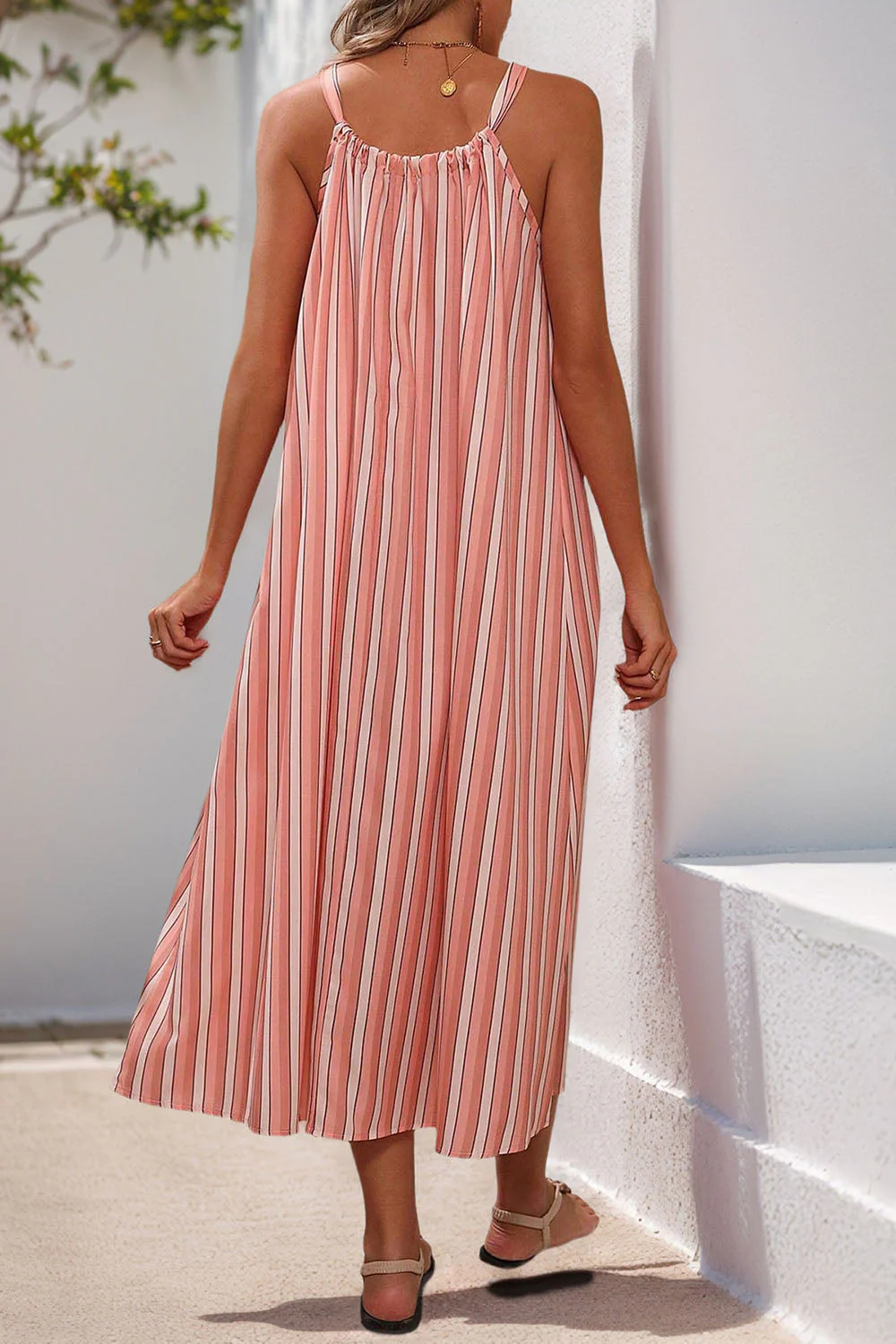 Blush A Line Spaghetti Robe d’été sans bretelles - Image 2