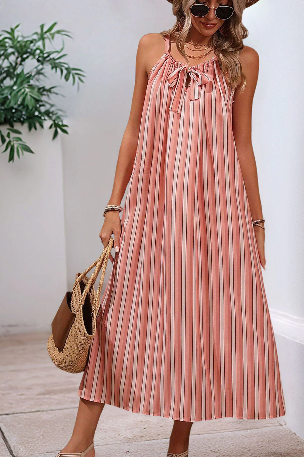 Blush A Line Spaghetti Robe d’été sans bretelles - Image 6