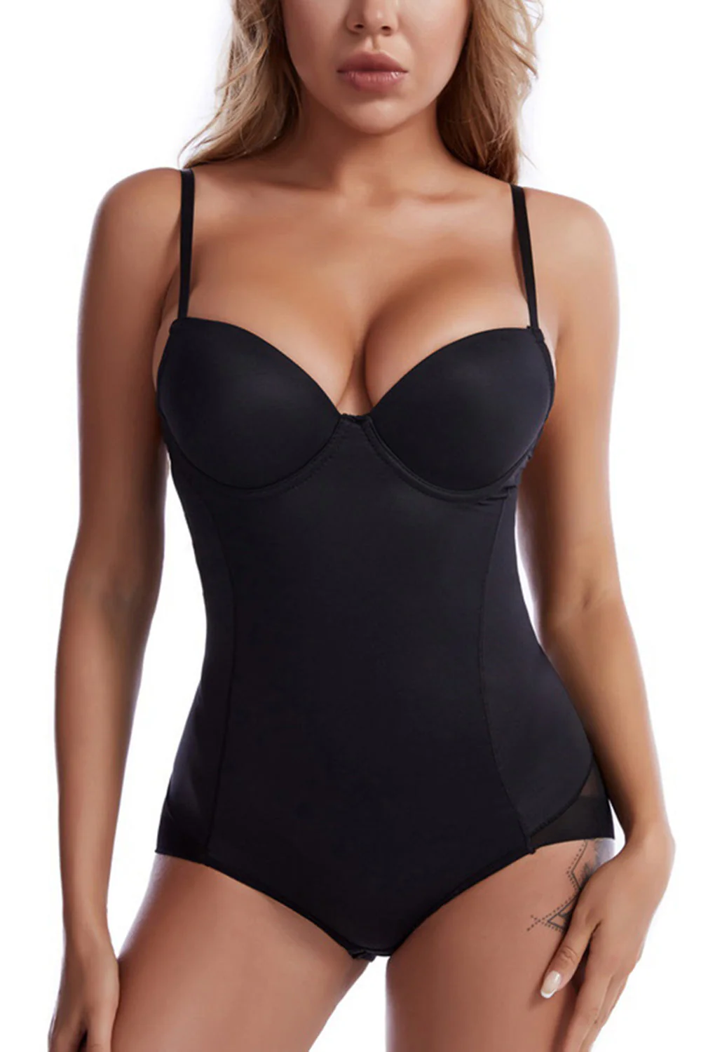 Body de lifting des fesses Black Tummy Control Shapewear