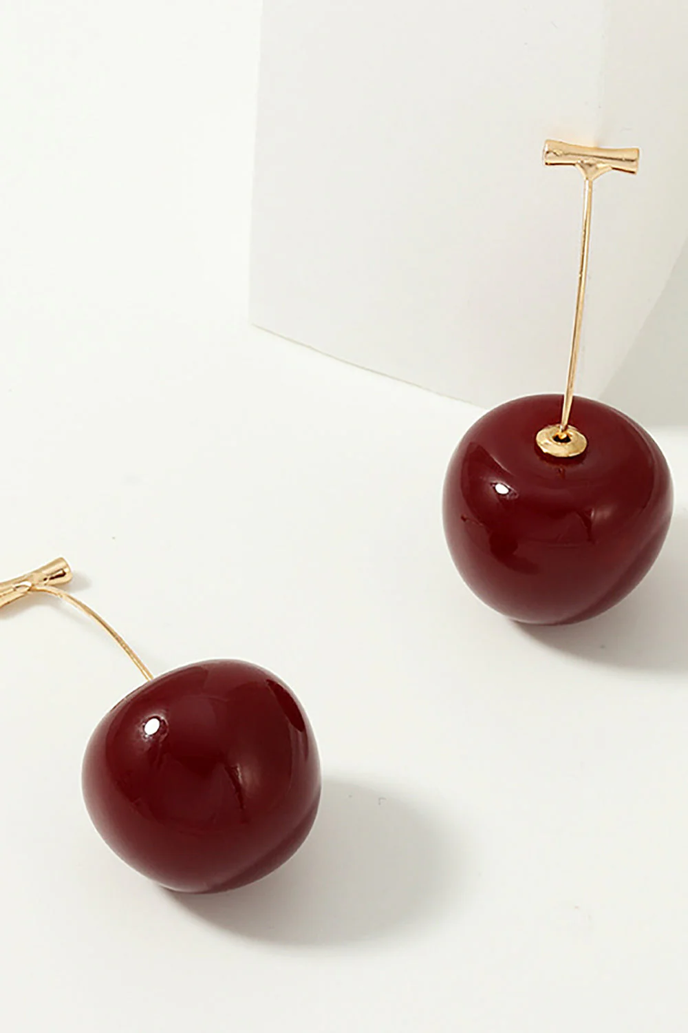 Boucles d’oreilles Golden Red Cherry - Image 5