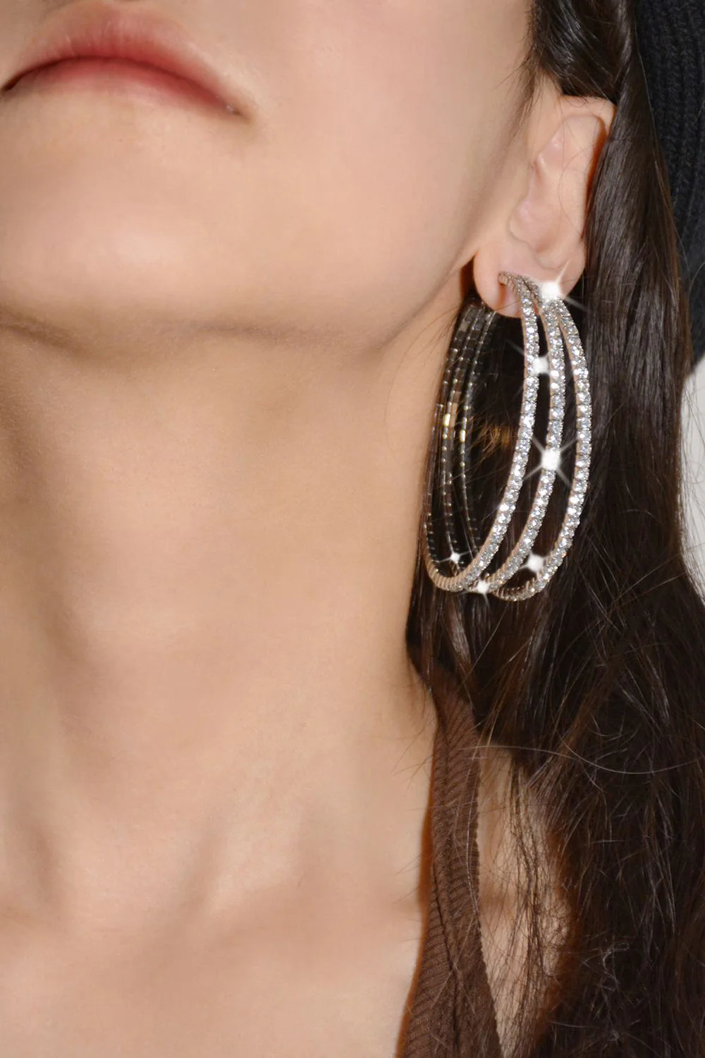 Boucles d’oreilles rondes en suss en argent - Image 3
