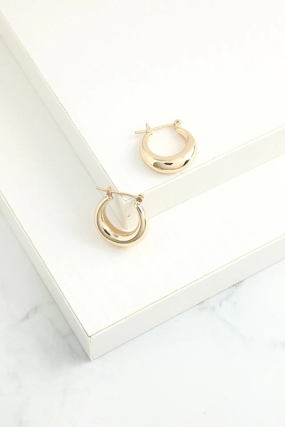 Boucles d'oreilles en Cercle simples - Image 4