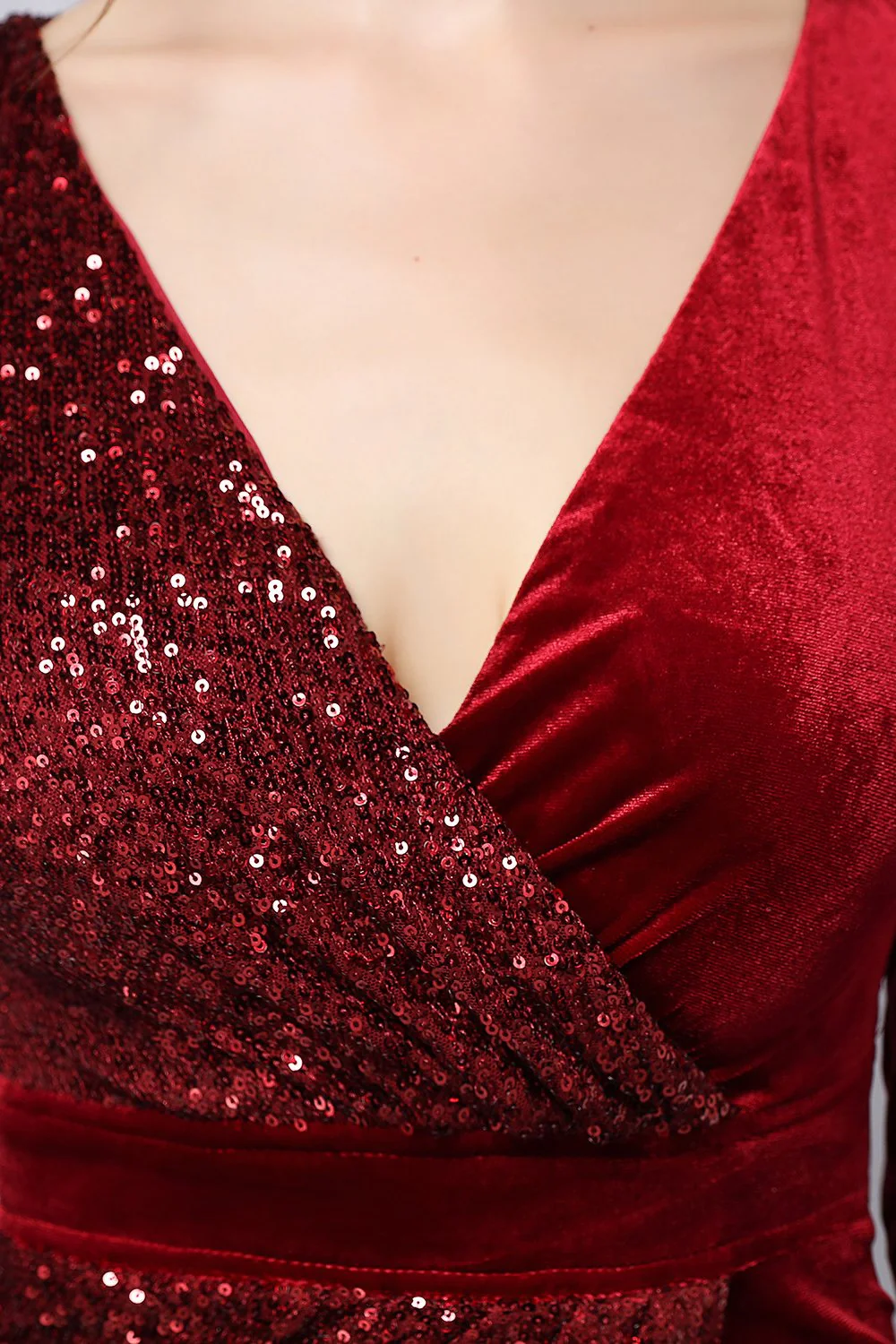 Bourgogne Paillettes & Robe cocktail velours - Image 4