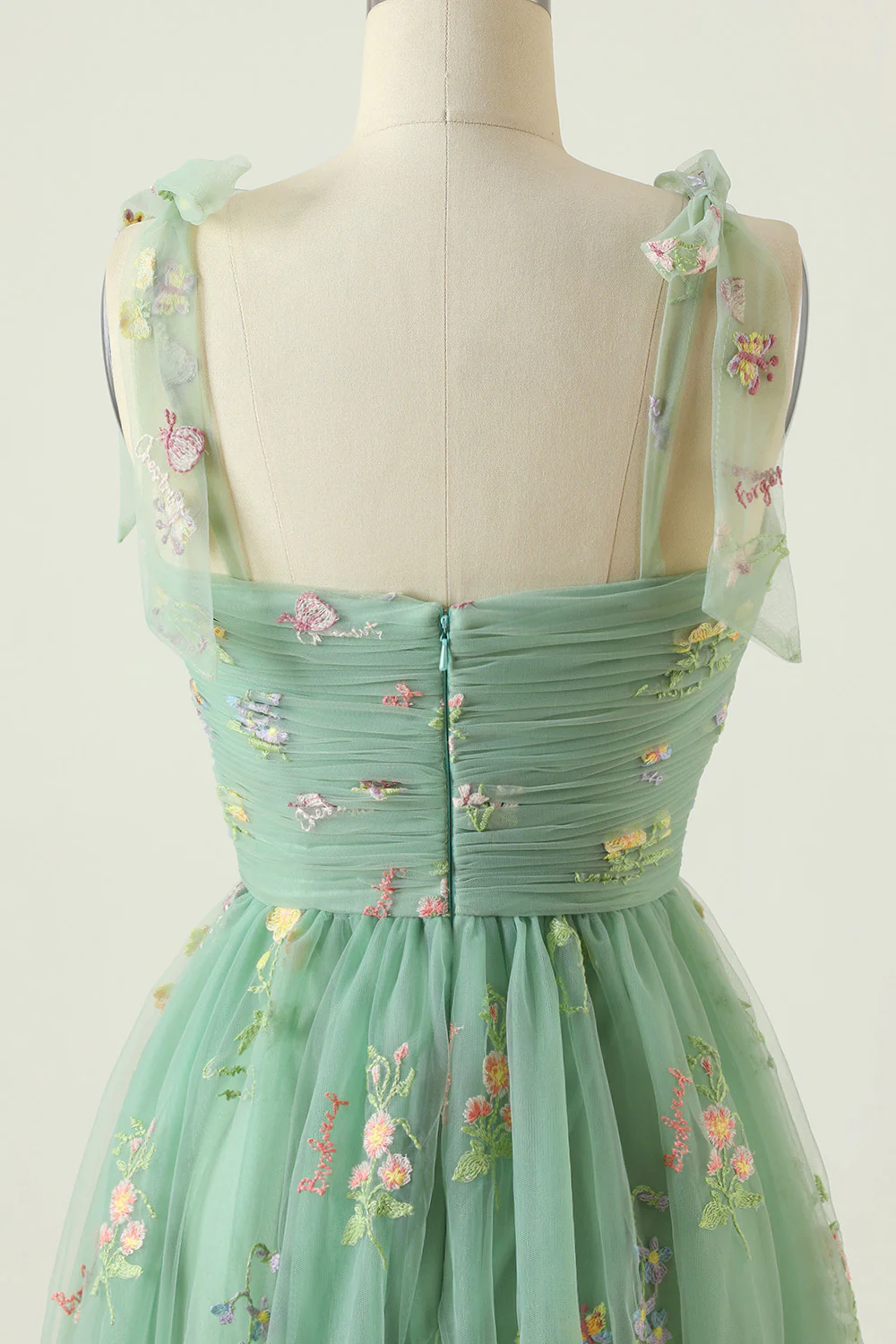 Broderie Champagne Robe Longue Prom - Image 11