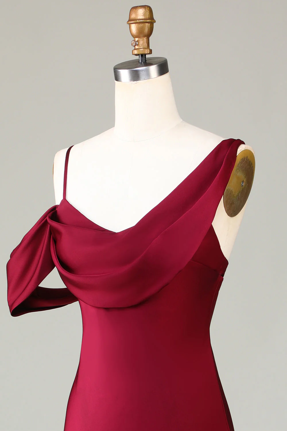 Cabernet Sirène sans manches Robe de demoiselle d’honneur longue - Image 6
