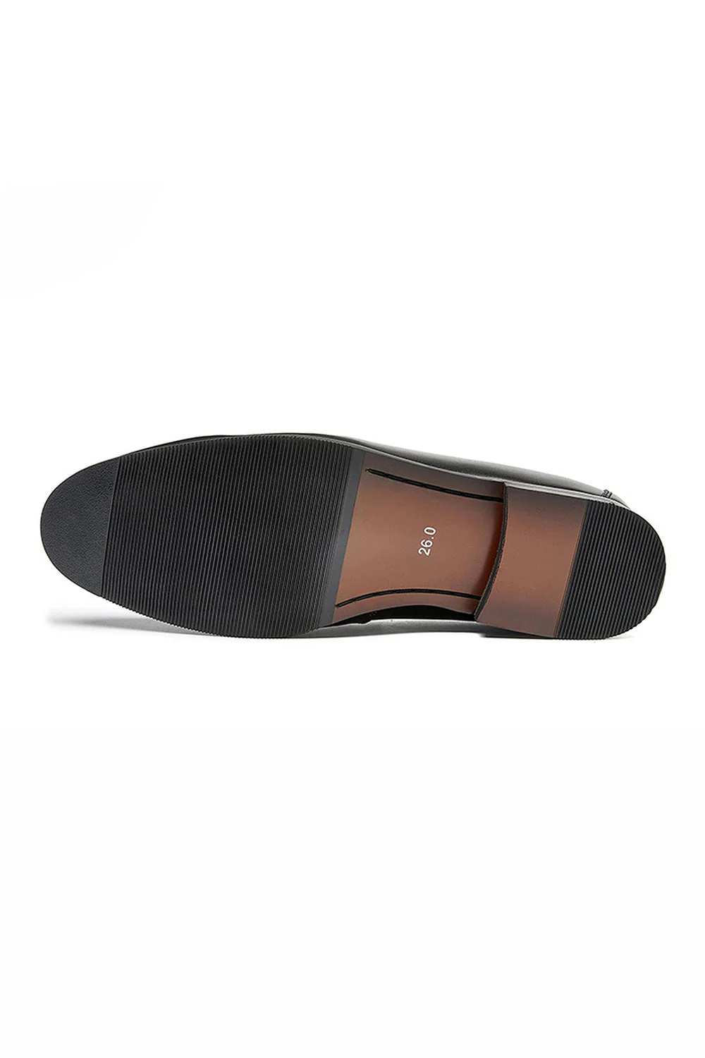 Chaussures de fête en cuir marron à enfiler pour hommes - Image 5