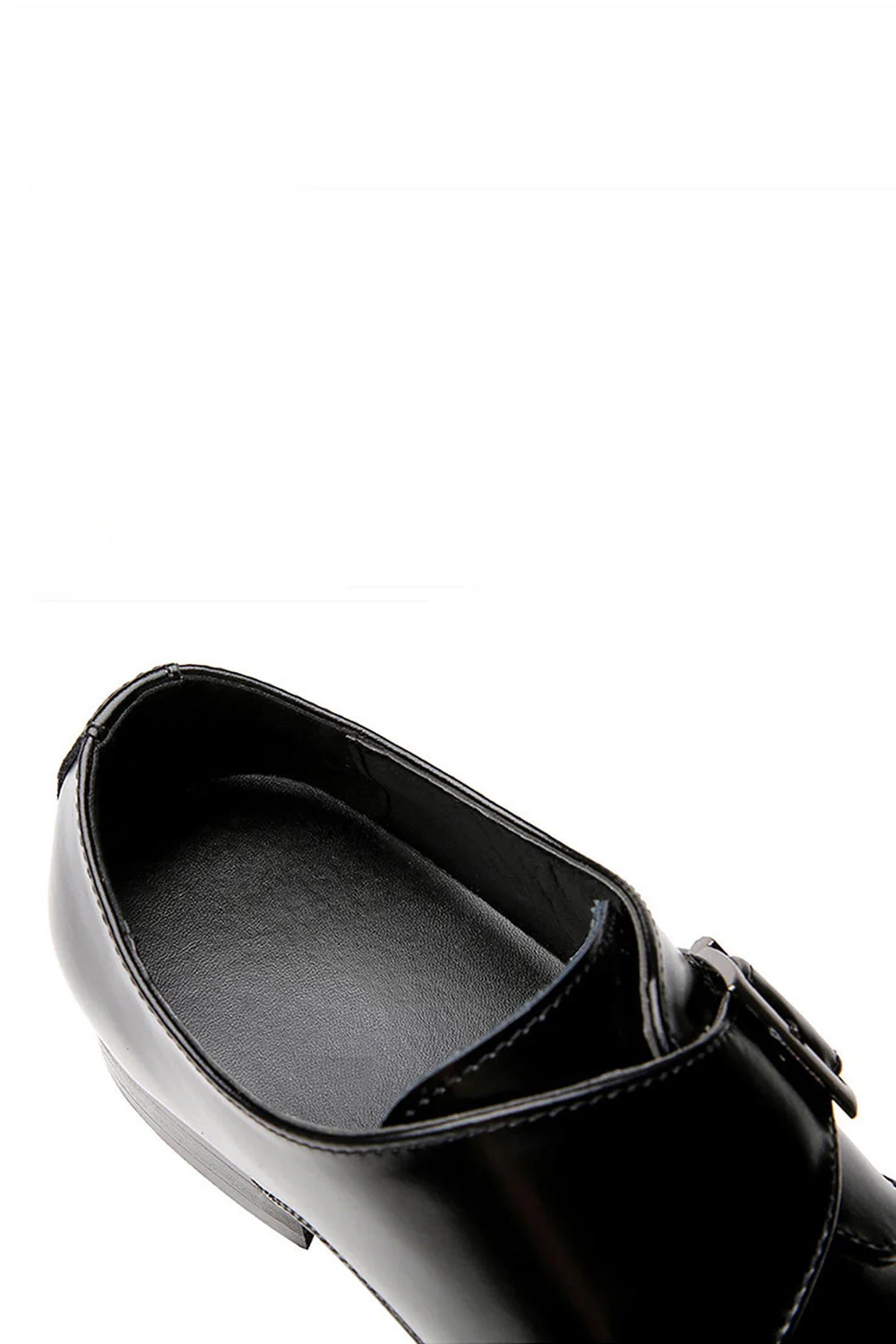 Chaussures de fête en cuir marron à enfiler pour hommes - Image 9