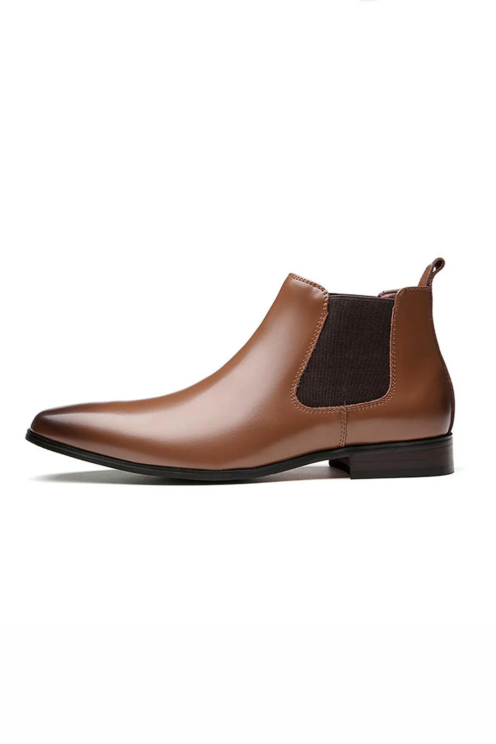Chaussures de fête noires en cuir slip-on pour hommes - Image 11