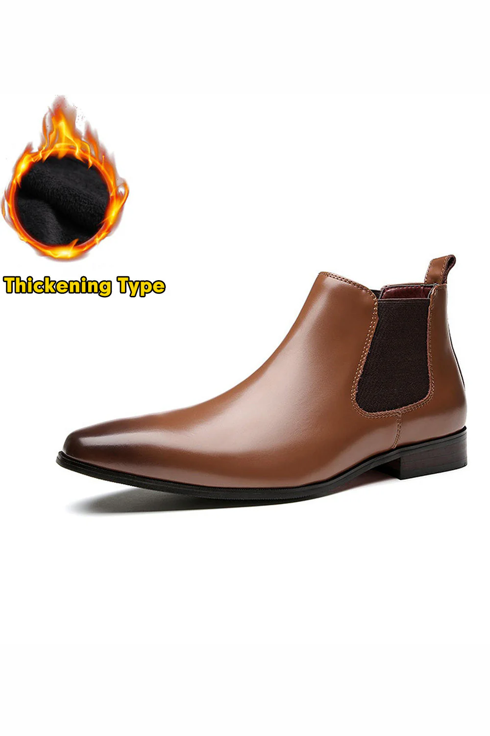 Chaussures de fête noires en cuir slip-on pour hommes - Image 13