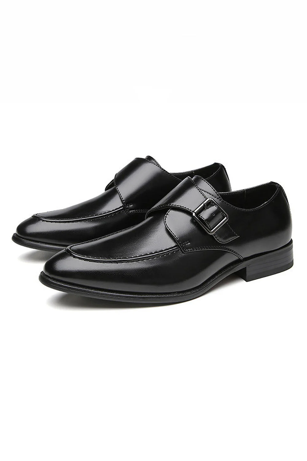 Chaussures de mariage en cuir marron à enfiler pour hommes - Image 12