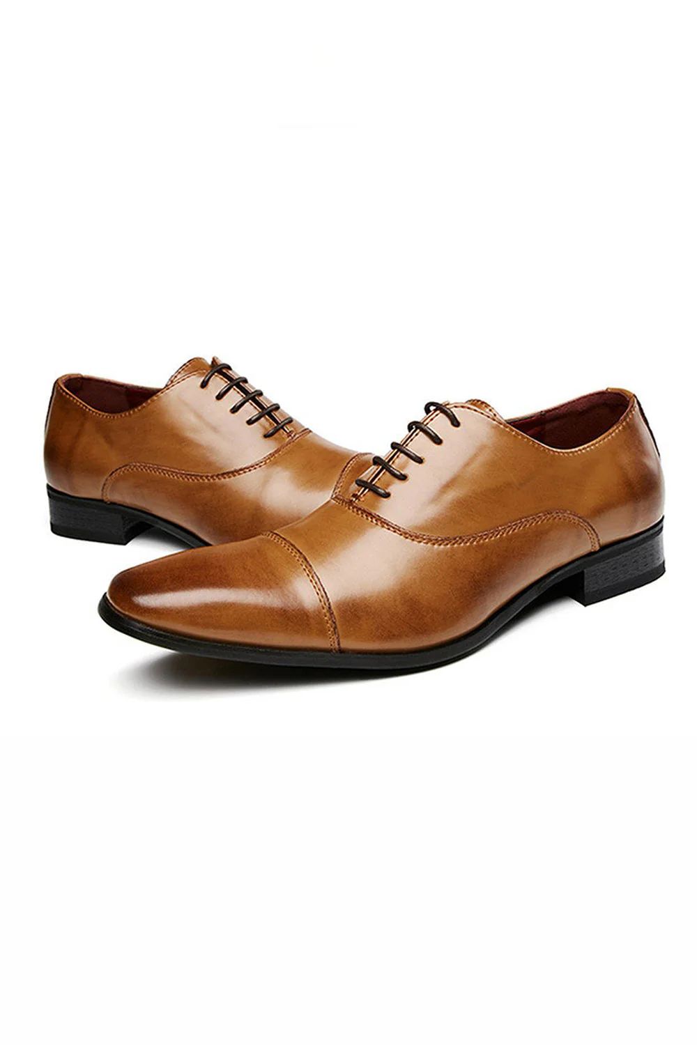 Chaussures de mariage en cuir noir à lacets - Image 10