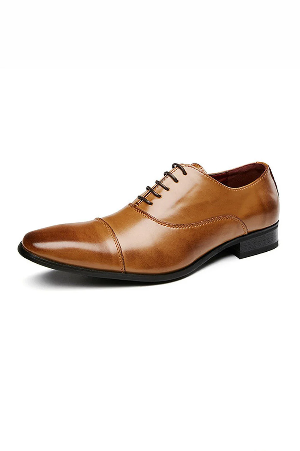 Chaussures de mariage en cuir noir à lacets - Image 11