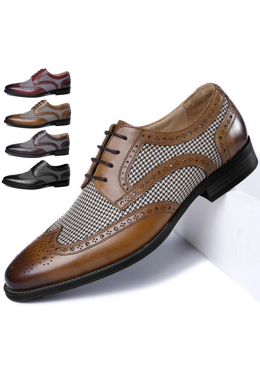 Chaussures décontractées en cuir jaune pour hommes