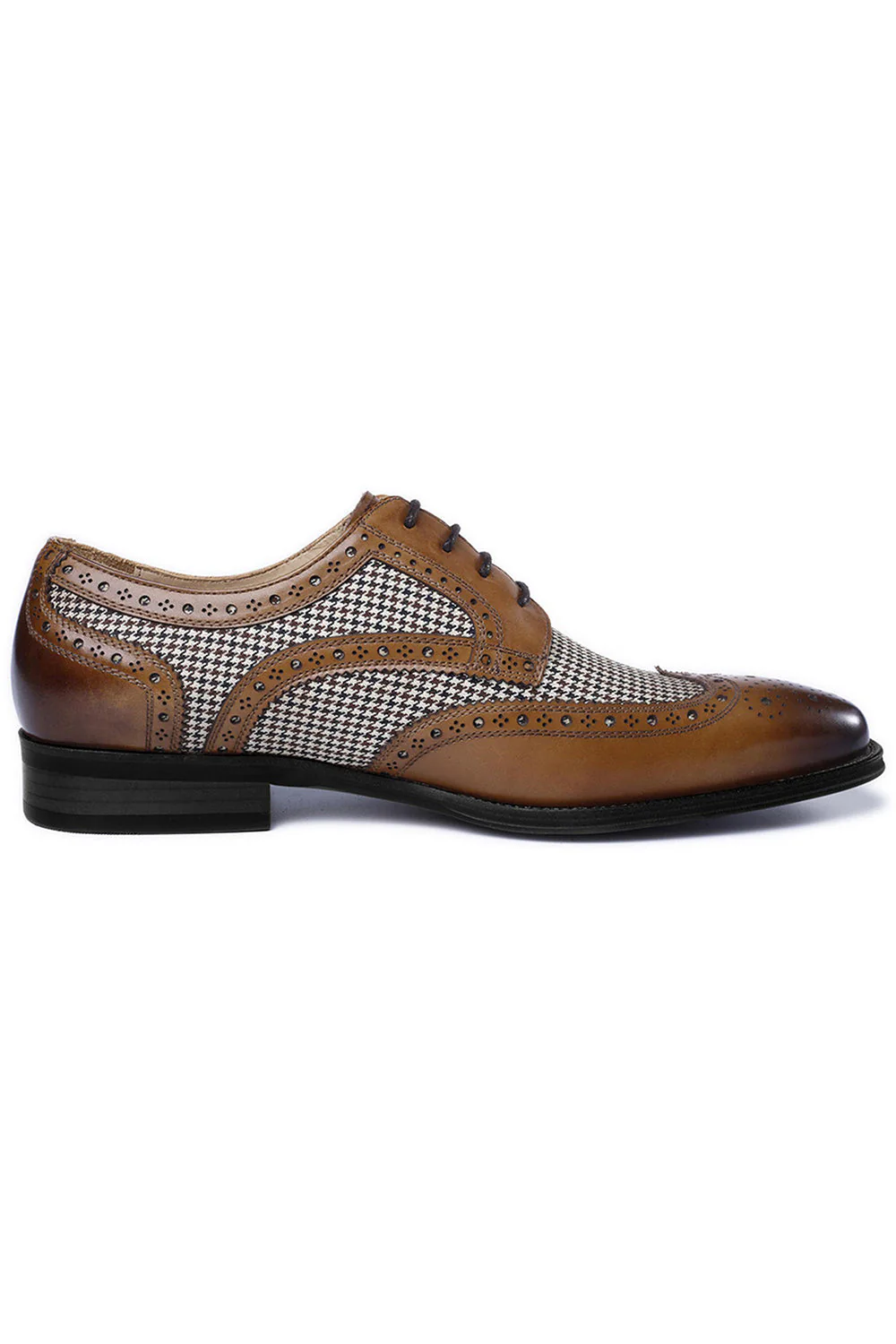 Chaussures décontractées en cuir jaune pour hommes - Image 4