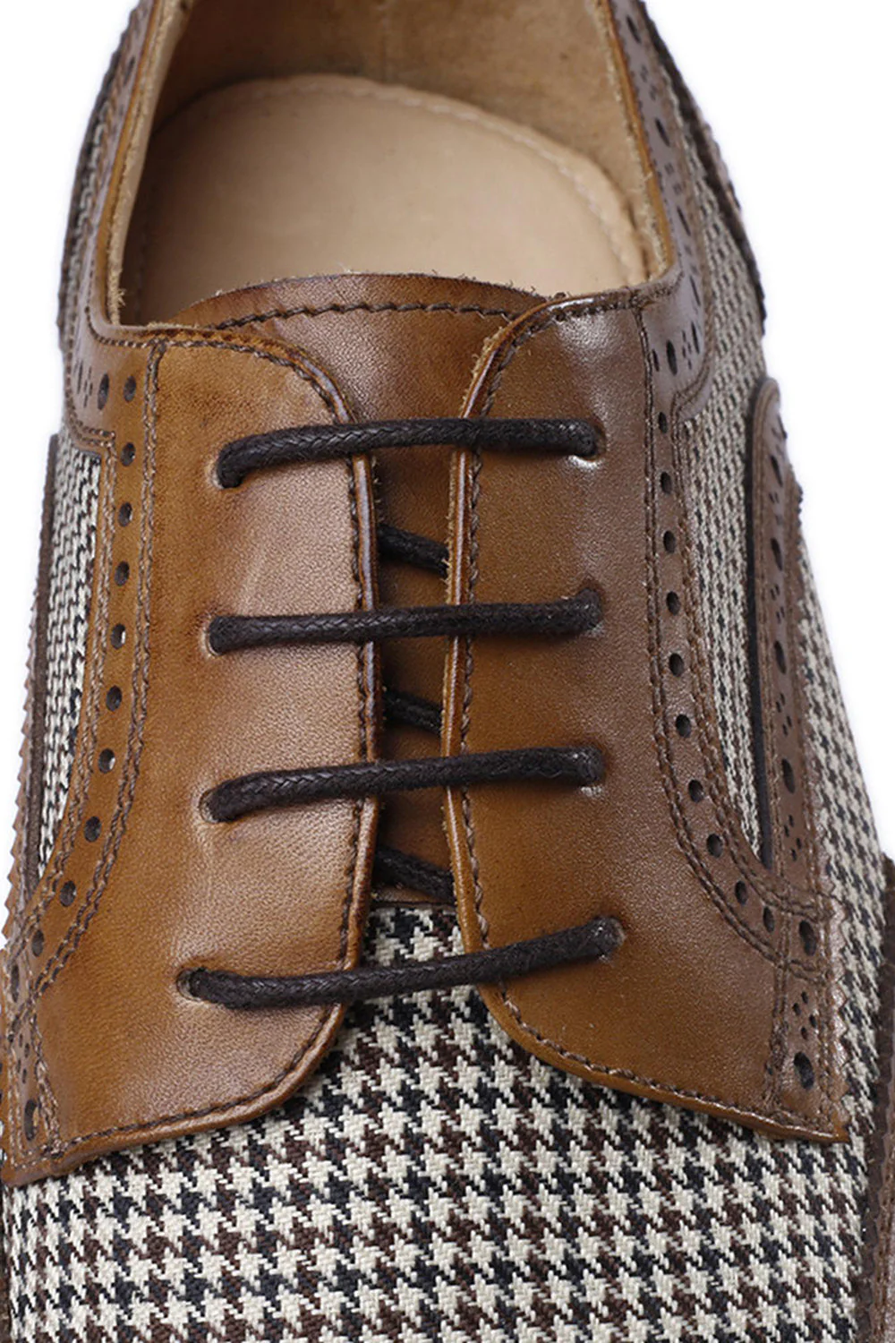 Chaussures décontractées en cuir jaune pour hommes - Image 8