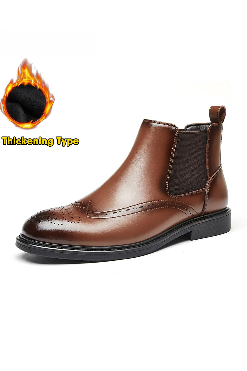 Chaussures décontractées en cuir noir montants pour hommes - Image 11