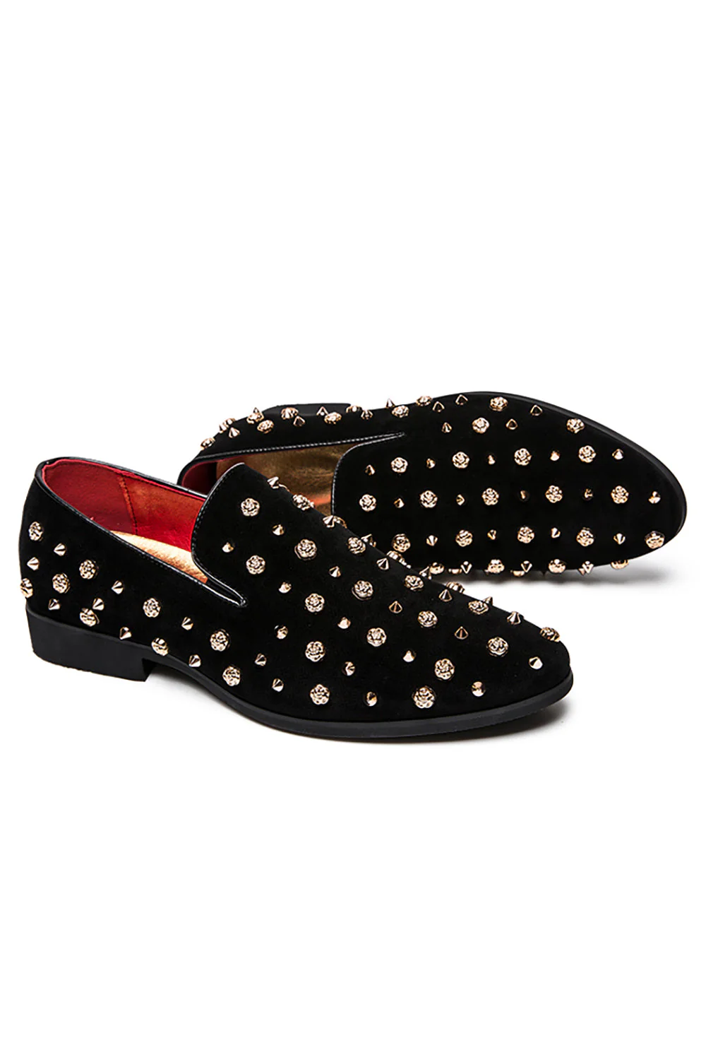 Chaussures décontractées en cuir pour hommes avec clous - Image 3