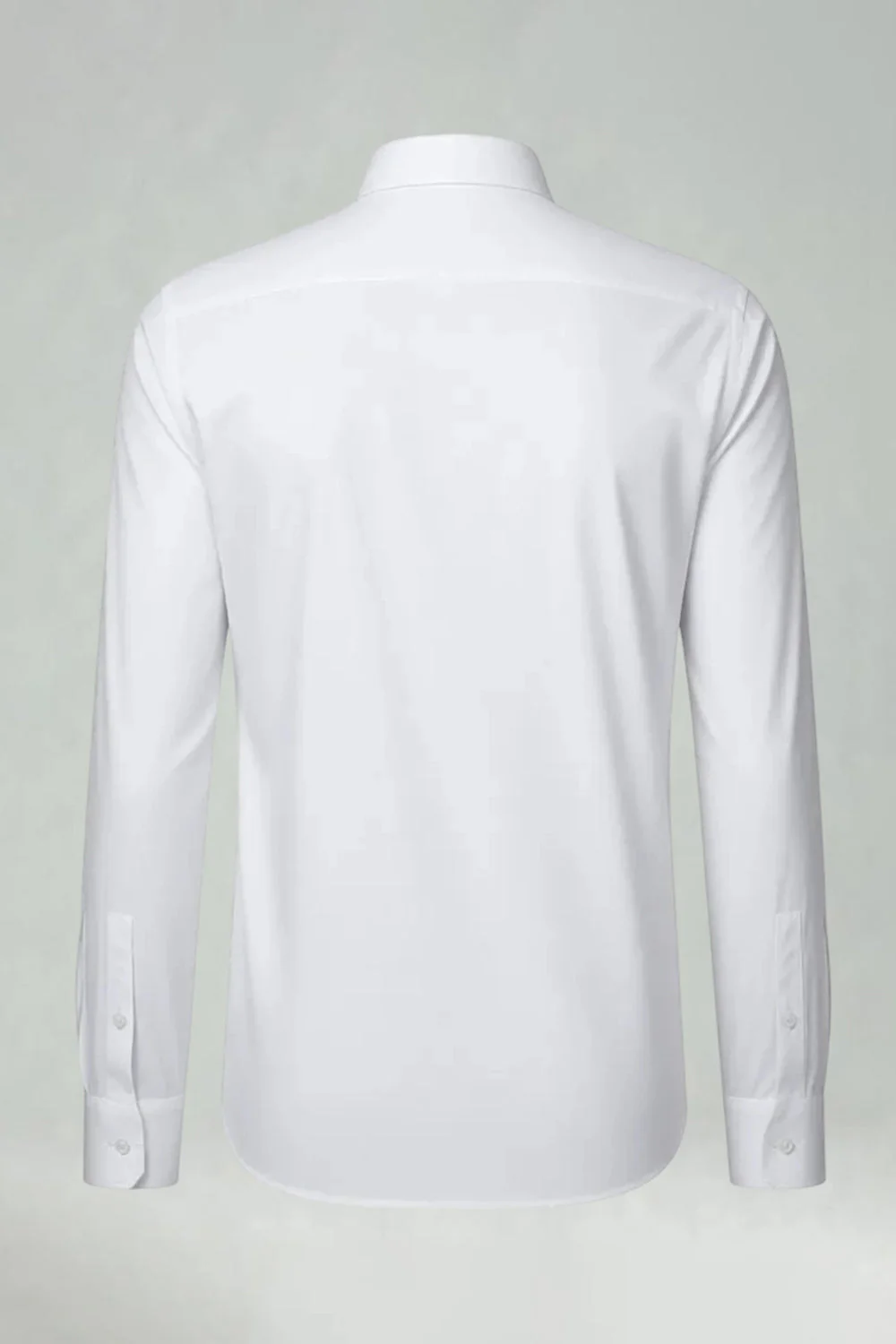 Chemise blanche classique à manches longues pour hommes - Image 2