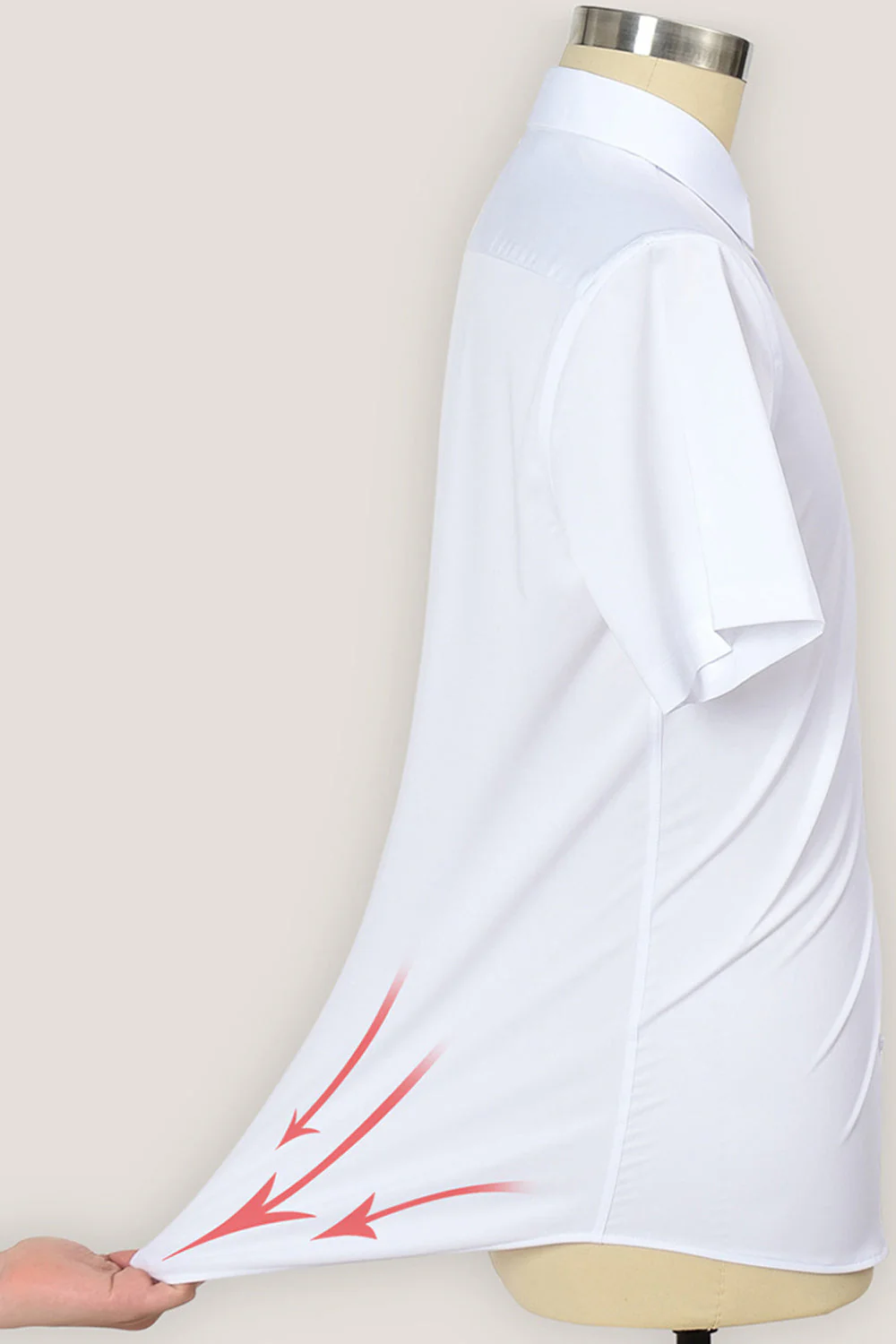 Chemise blanche classique à manches longues pour hommes - Image 6