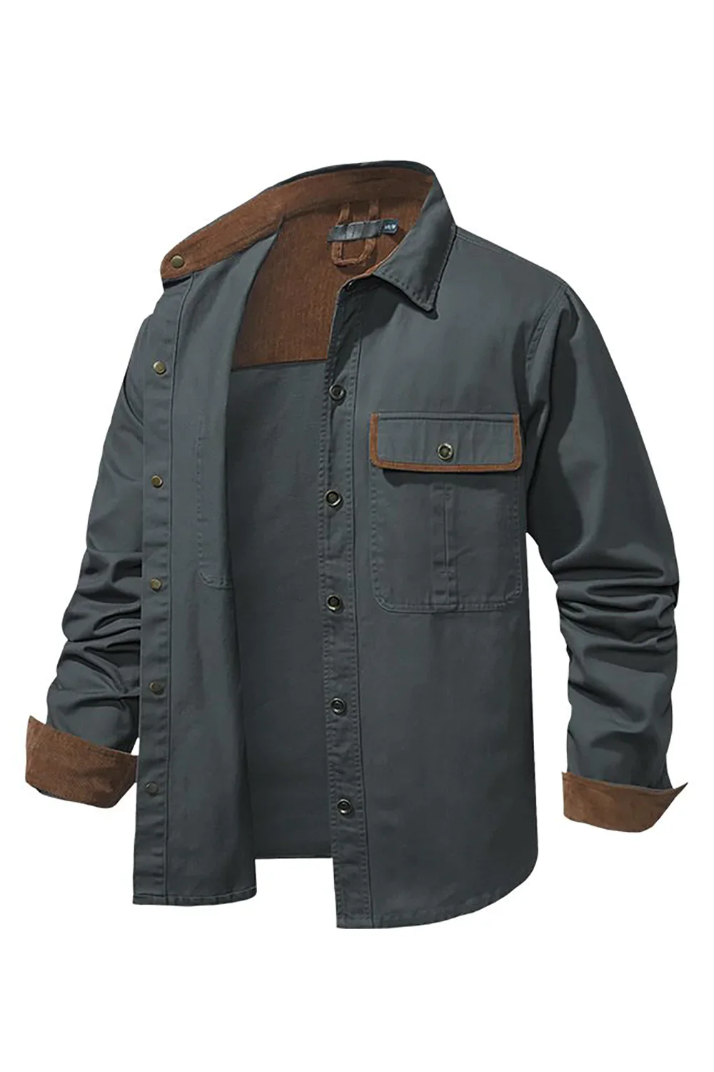 Chemise en coton lavé pour homme - Image 5