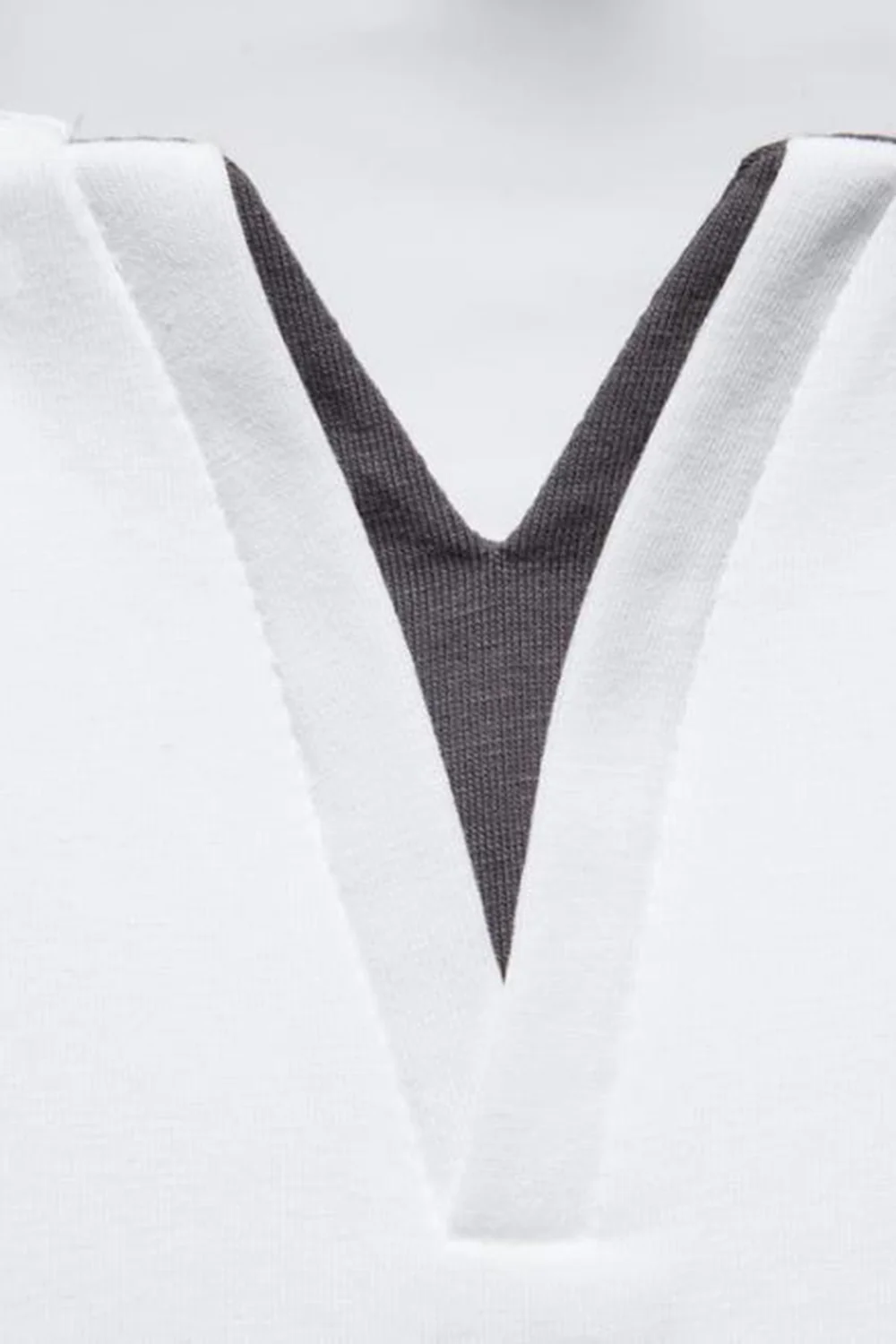Col V noir manches courtes Tops d’été pour hommes - Image 12