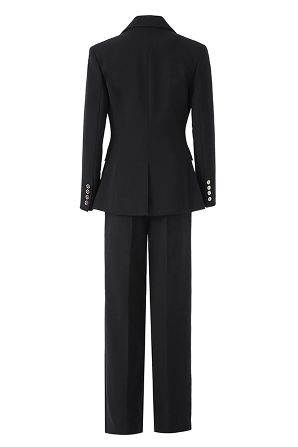 Costume de bal femme 3 pièces noir un bouton - Image 2