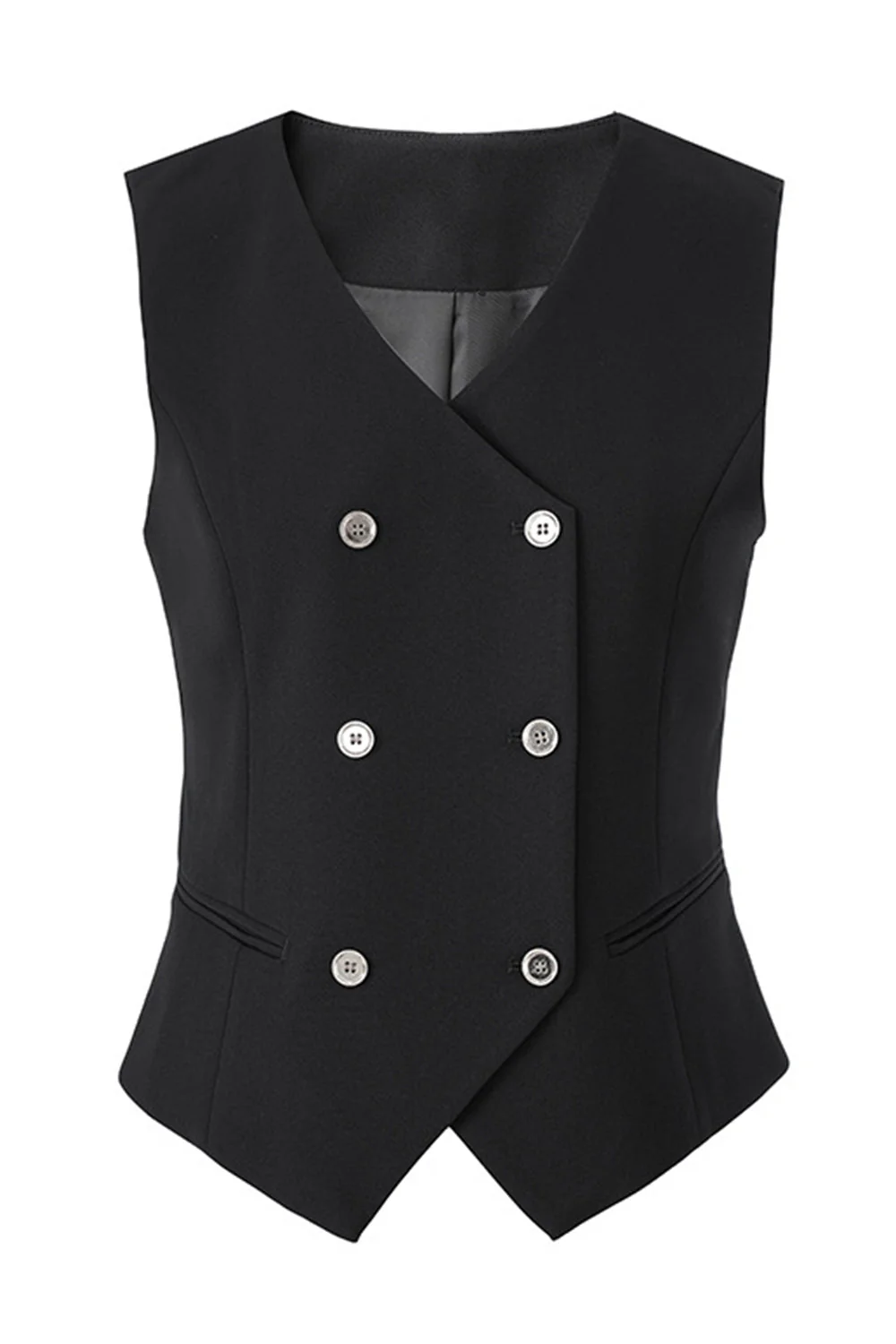 Costume de bal femme 3 pièces noir un bouton - Image 3