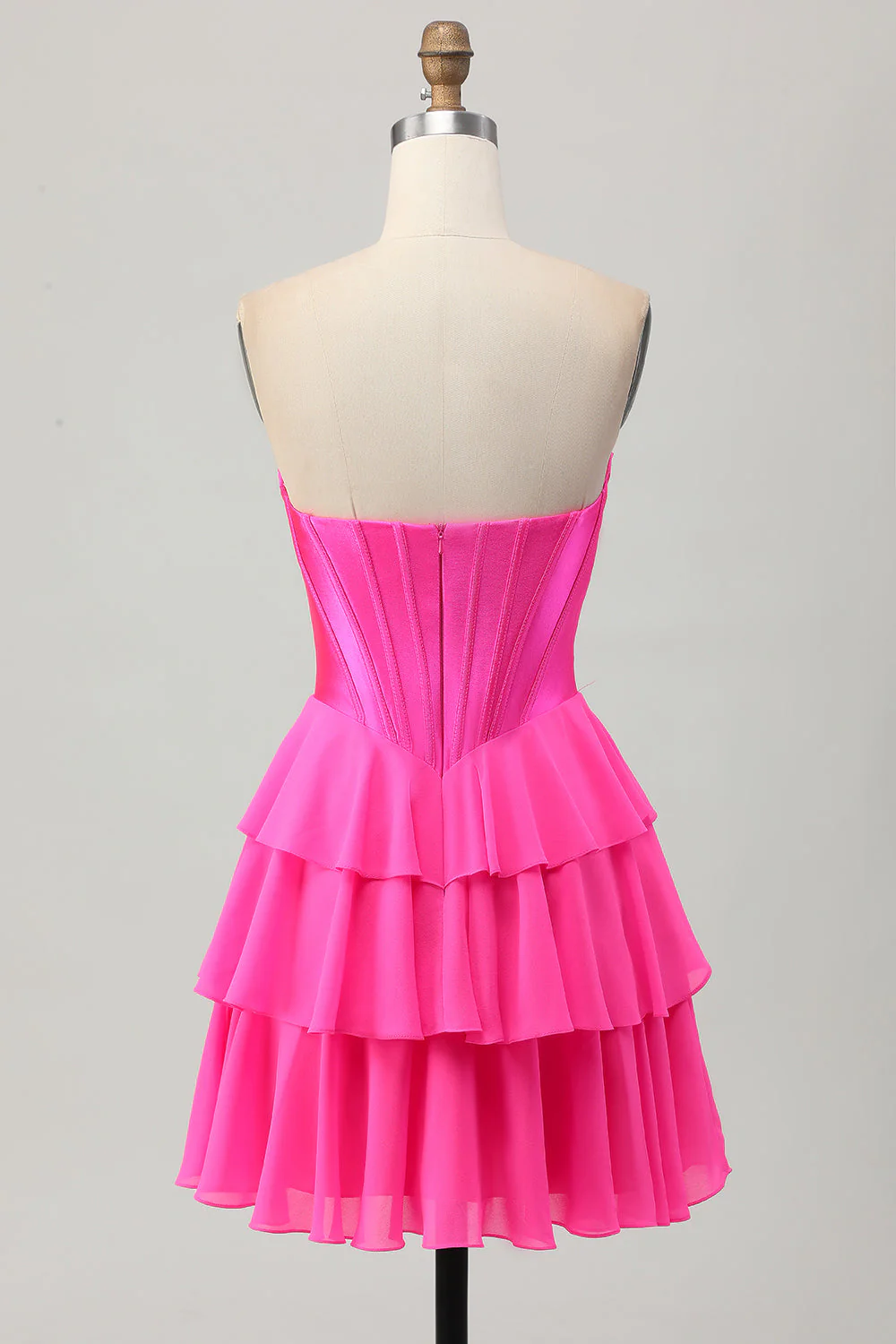 Corset bustier jaune Une robe de bal à plusieurs niveaux - Image 14