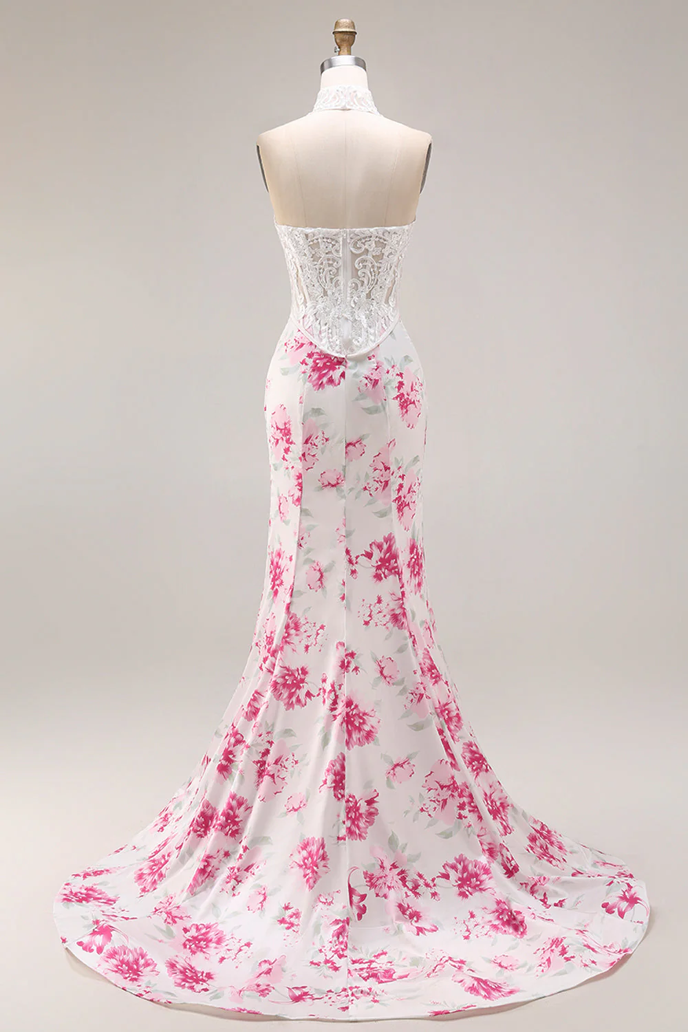 Corset en dentelle fluminse blanche en dentelle de fûts fûts - Image 2