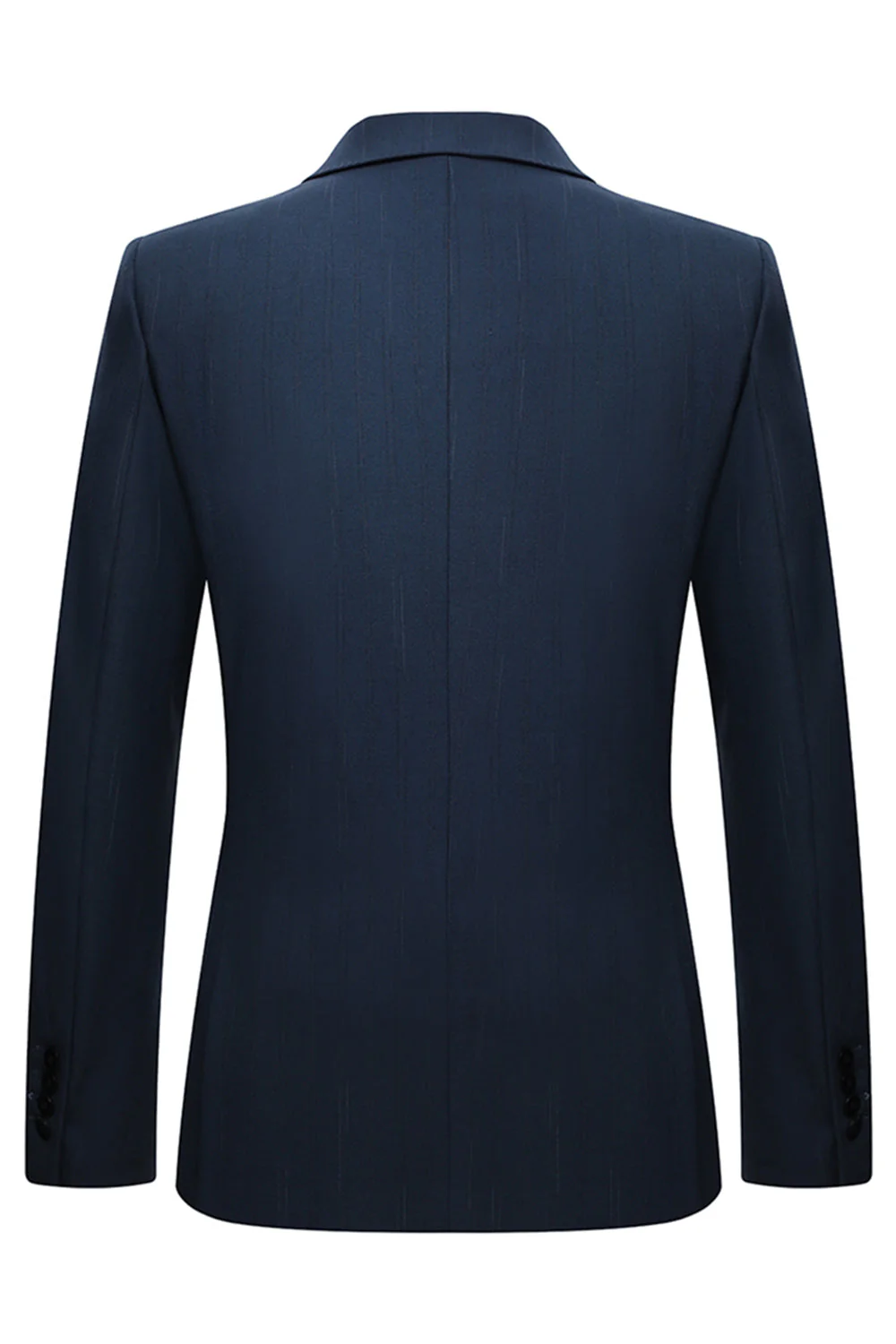 Costumes bleu marine 3 pièces à simple boutonnage slim fit Peak Lavers pour hommes - Image 3