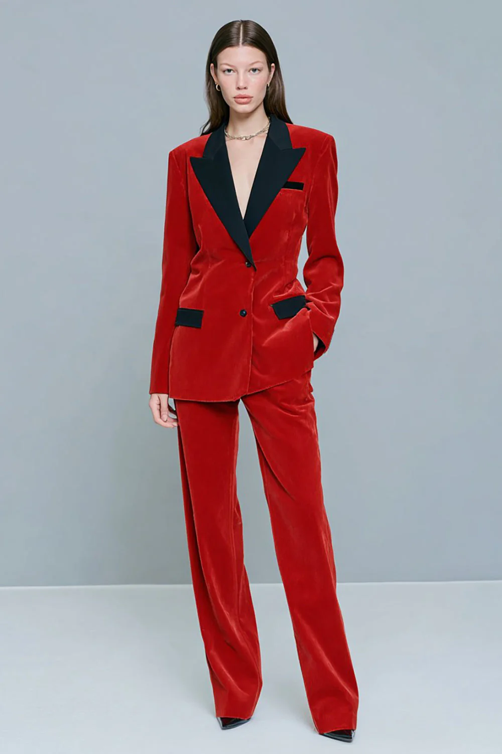 Costumes d’affaires féminins 2 pièces Red Peak avec poches
