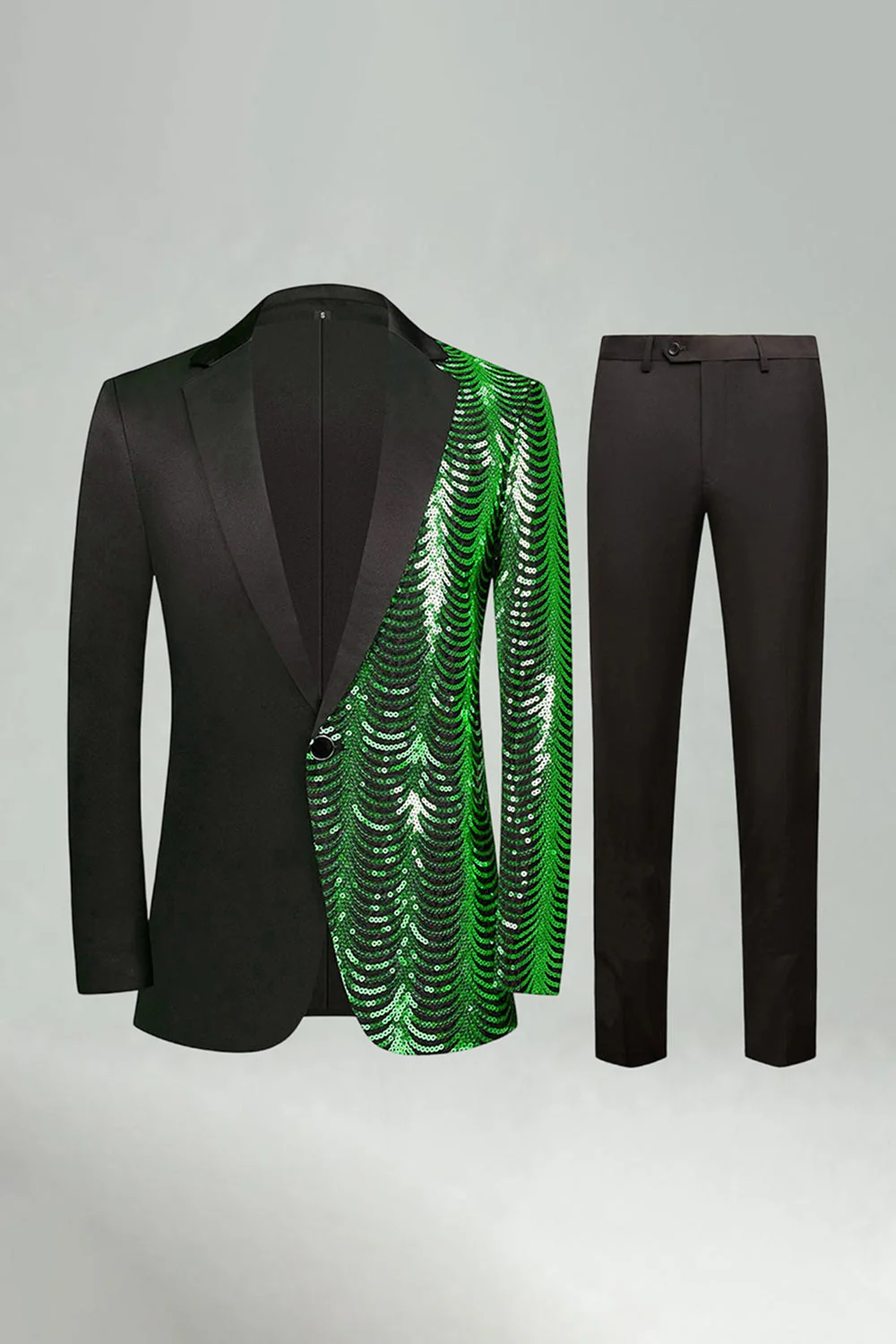 Costumes de bal de bal pour hommes en 2 pièces dorés et scintillants - Image 11