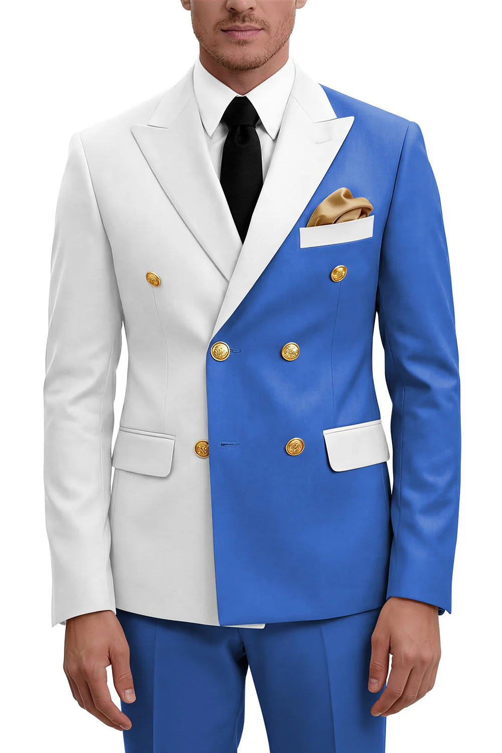 Costumes de bal double boutonnage double boutonnage violets pour hommes - Image 7