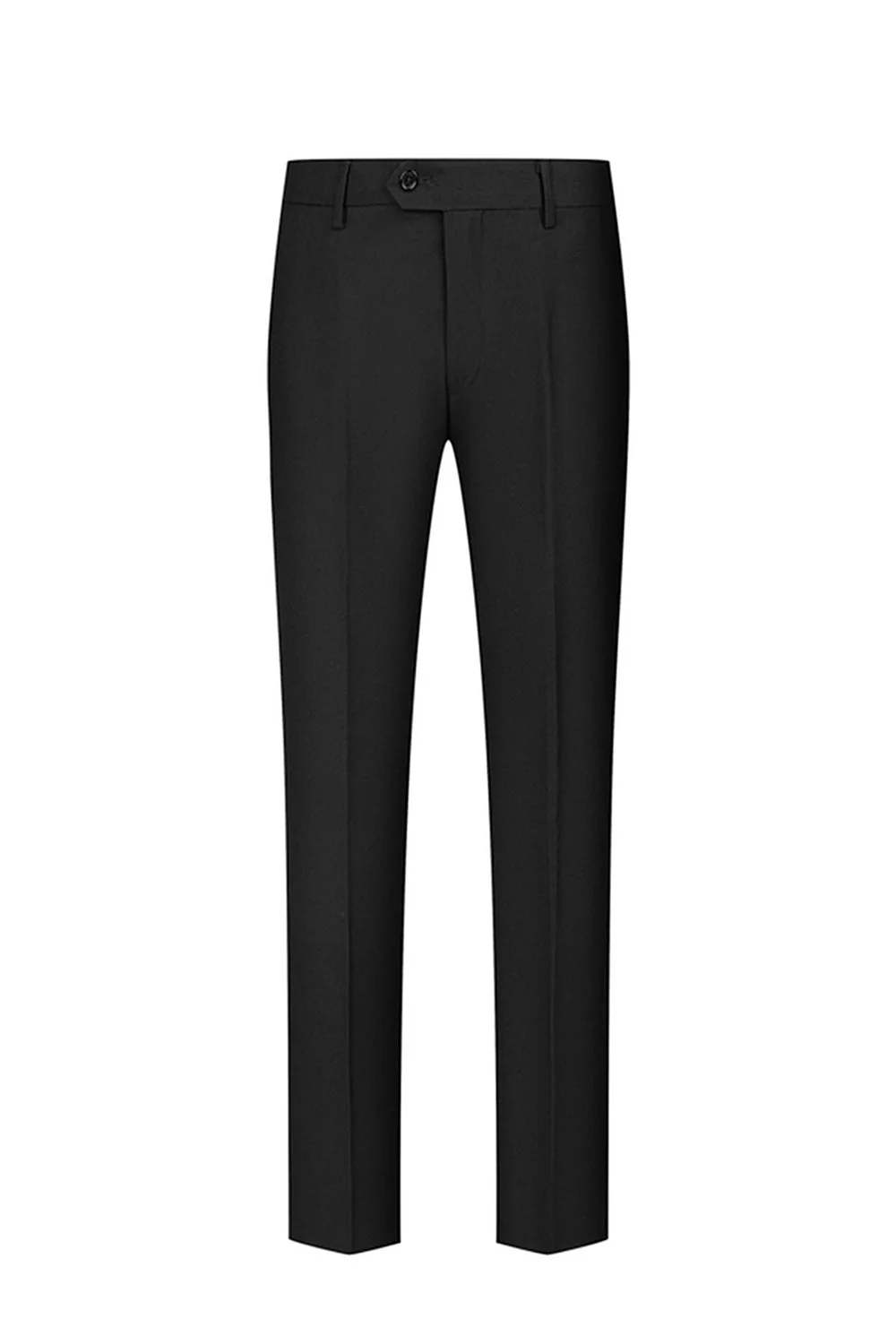 Costumes de bal Jacquard noir 2 pièces à revers d’un bouton, Jacquard pour hommes avec perles - Image 3