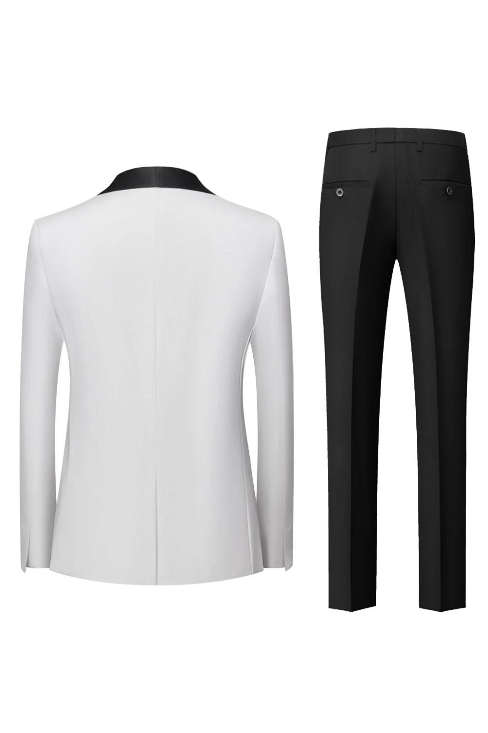 Costumes de Soirée pour hommes 3 pièces bleu royal châle revers - Image 9