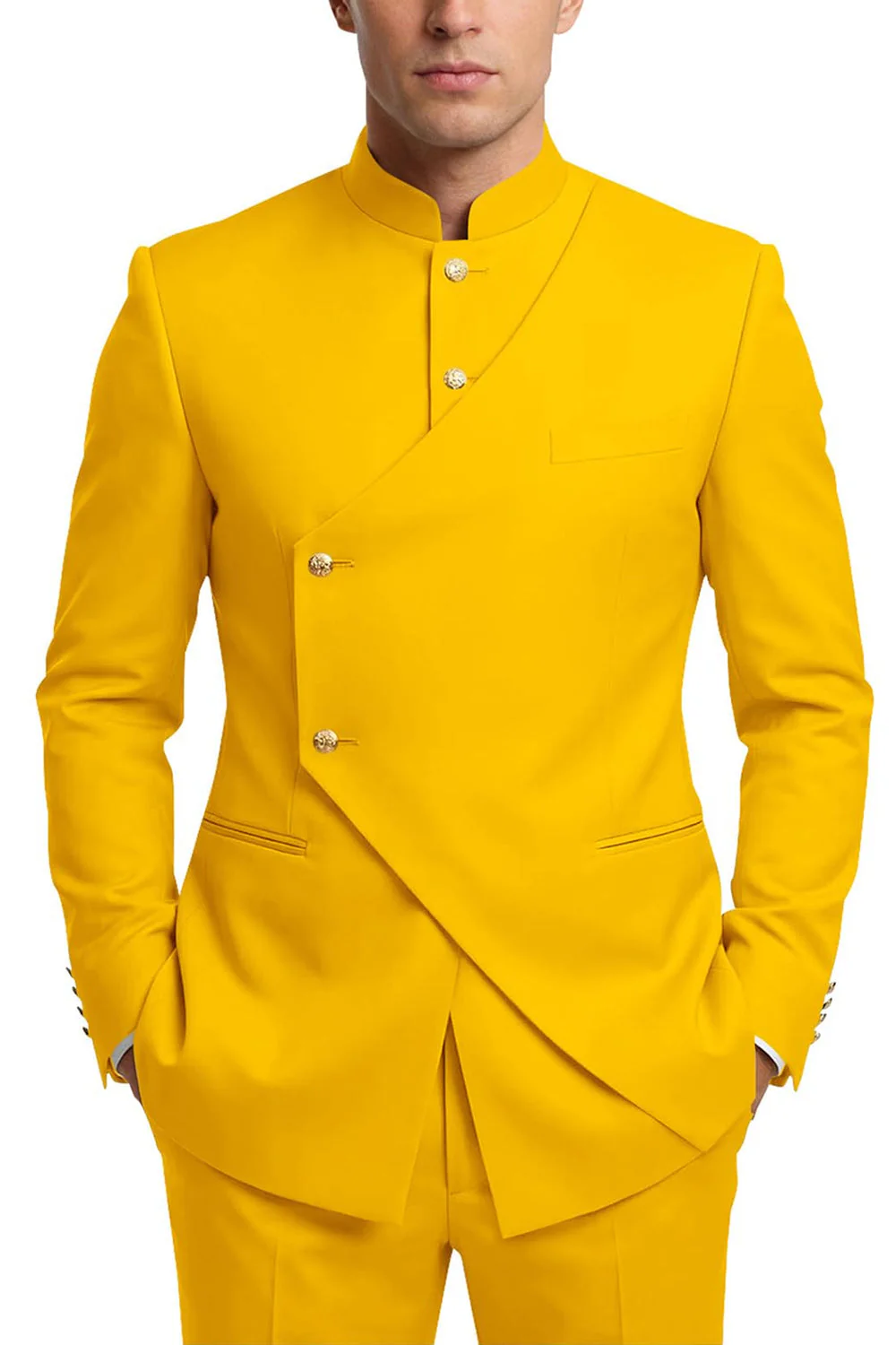Costumes de bal pour hommes en mode café à poitrine simple en deux pièces - Image 17