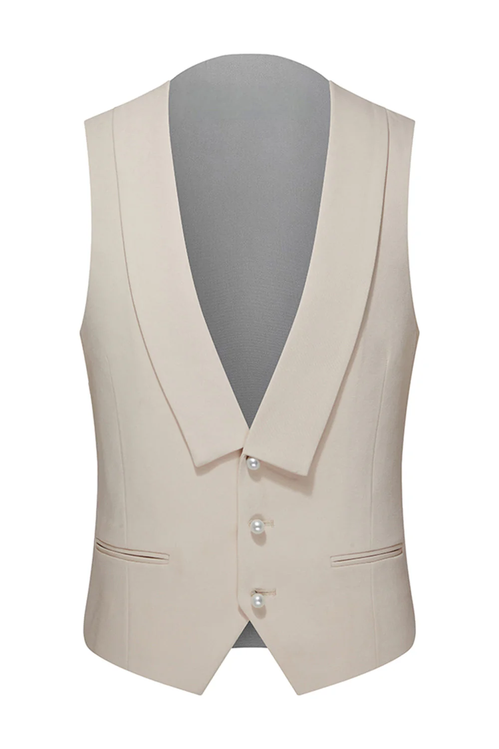 Costumes de mariée homme en revers châle blanc slim cut - Image 5