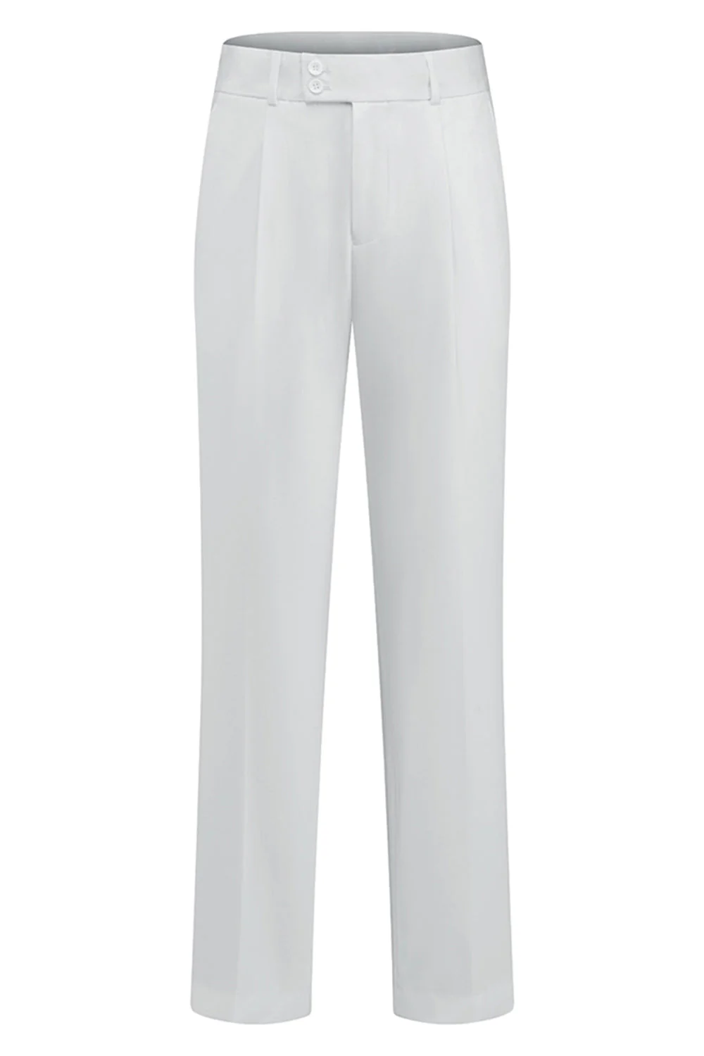 Costumes de mariée homme en revers châle blanc slim cut - Image 7